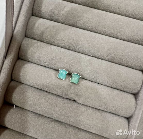 Серьги tous с амазонитом S925