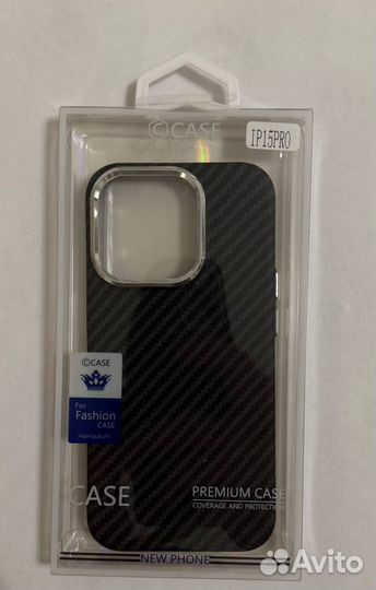 Карбоновый чехол iPhone 15 pro