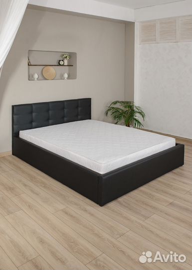 Кровать новая с матрасом 160х200 черная Роза