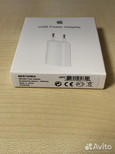 Адаптер питания apple 5w