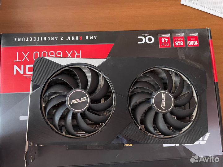 Видеокарта rx 6600xt asus