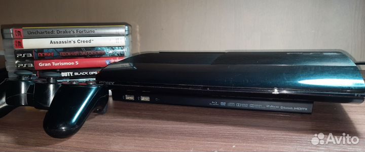 Игровая приставка ps3 super slim с играми
