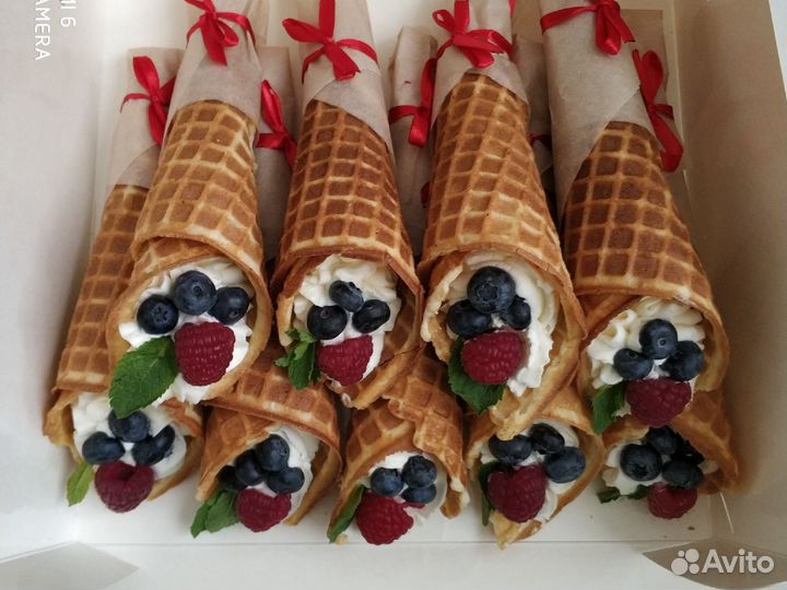 Вафельные рожки