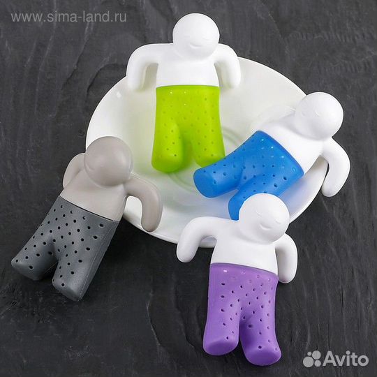 Ситечко для чая Доляна «Человечек», цвет микс