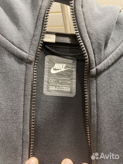 Кофта nike tech fleece черная
