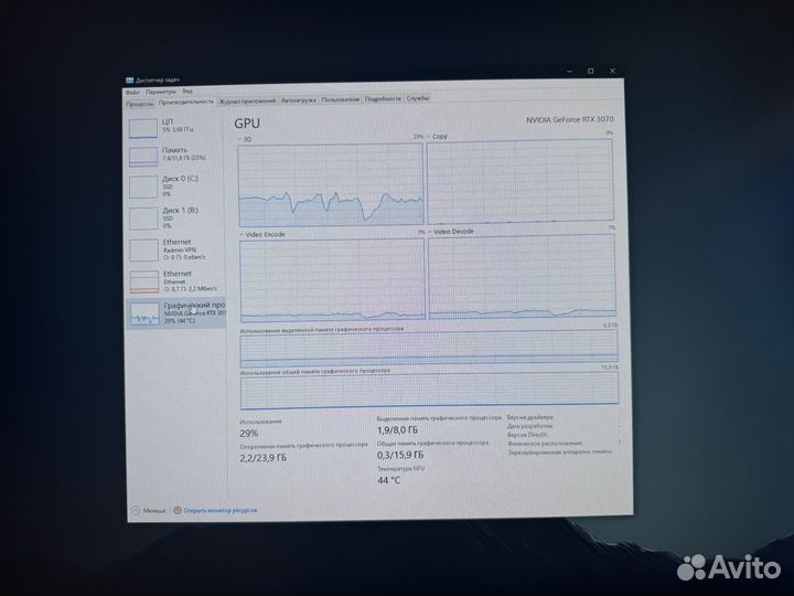 Игровой пк rtx3070/i5 12600kf