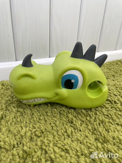 Динозавр на самокат Морда На Самокат