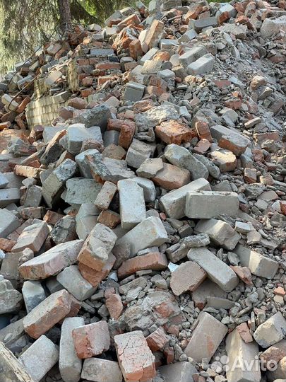 Бой кирпича, бой асфальта, щебень