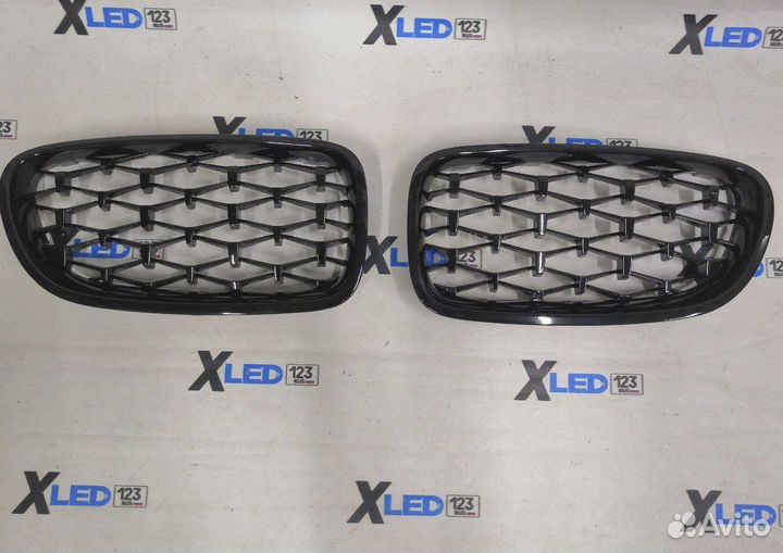 Решетки радиатора BMW F10 F 10 Diamond черные