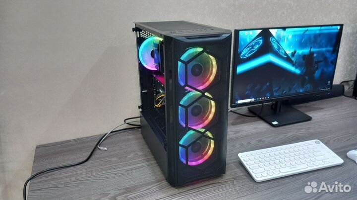 Игровой компьютер Core i5 12400f + RX 5700xt +16gb