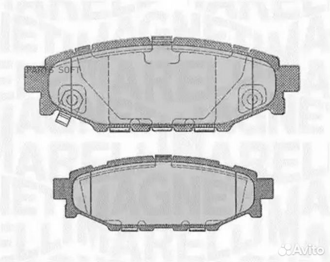 Magneti marelli 363916060700 Колодки торм.зад./дат