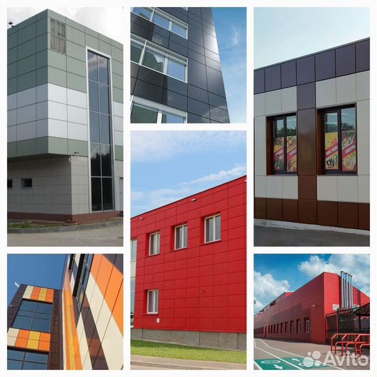 Плоские фасадные металлокассеты