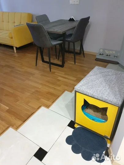 Закрытый туалет для кошек