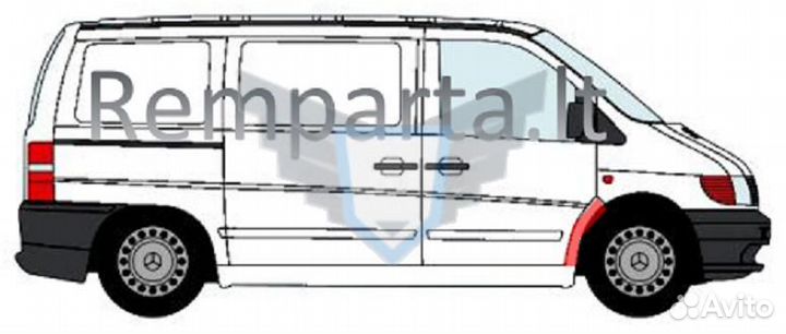 Арка передняя правая Mercedes-Benz Vito W638 (Polcar)