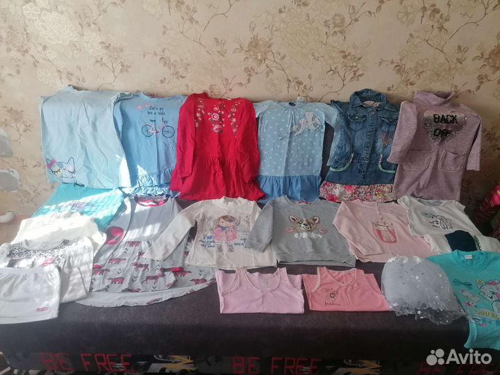 Вещи пакетом на девочку 116, 122р