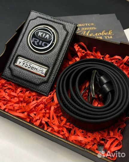 Обложки для документов из кожи, подарочные наборы