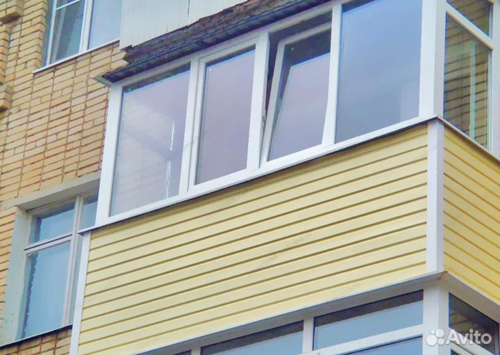 Балкон с отделкой