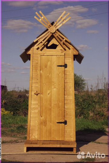 Дачный туалет с декором и установкой FZP