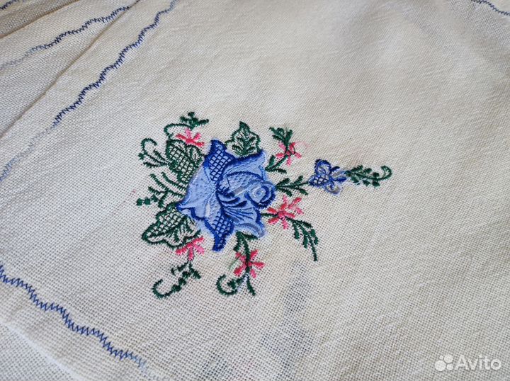 Салфетки для сервировки,вышивка,винтаж,хлопок,лен