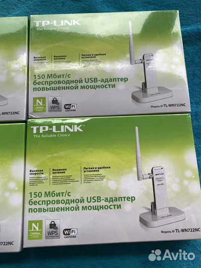 Wi-Fi адаптер TP-Link TL-WN722NC, белый