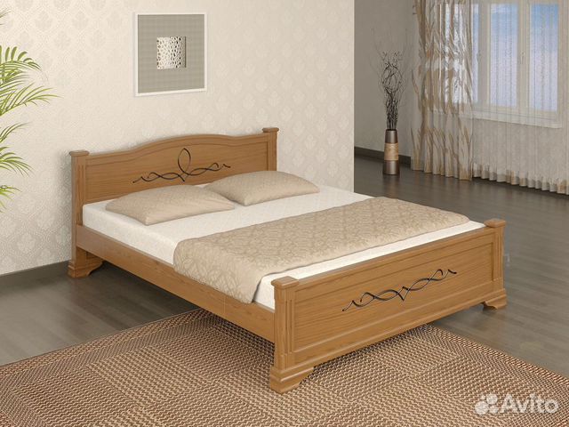 Кровать из дерева Соната в комплекте