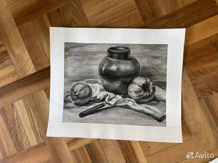 Рисунки мягкими материалами