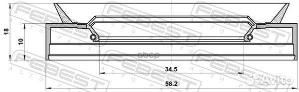 Сальник привода 34.5x58.2x10x18 ford explorer 2