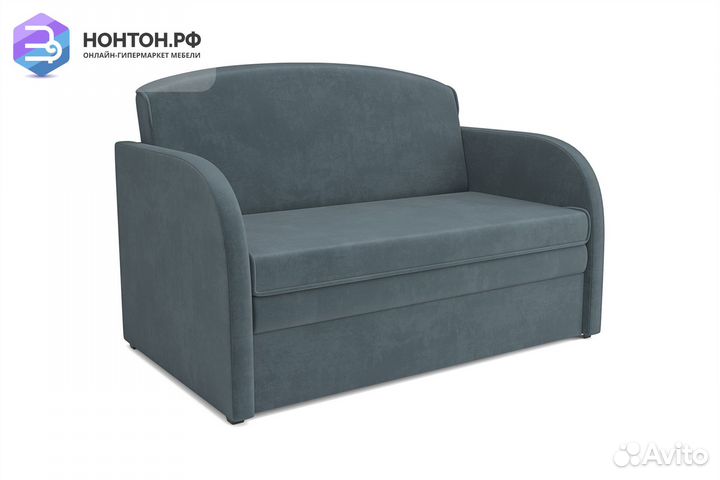 Диван выкатной Малютка велюр серый