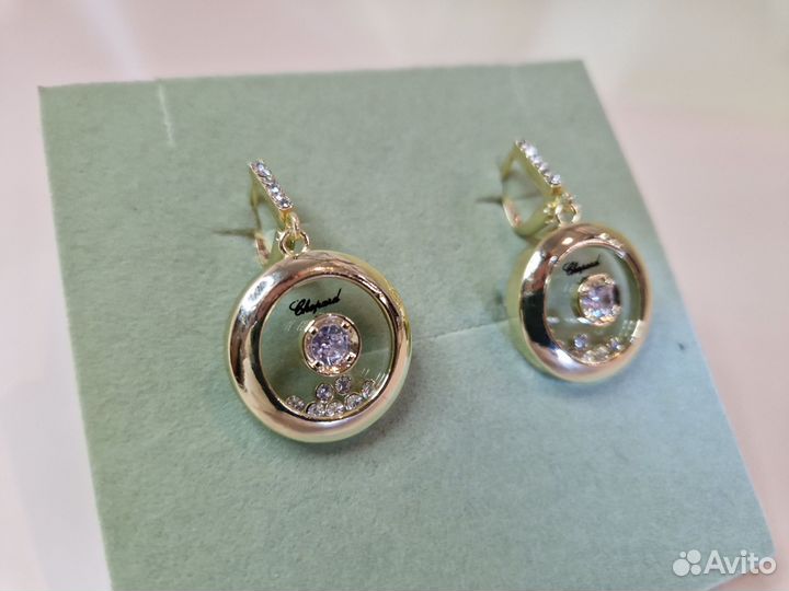Серьги в стиле chopard