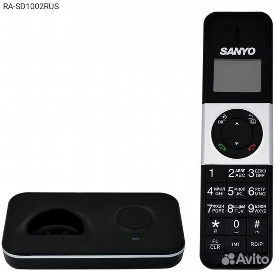 RA-SD1002RUS, dect-телефон Sanyo RA-SD1002RUS чёрн