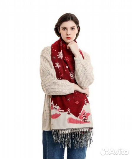 Палантин из кашемира новый