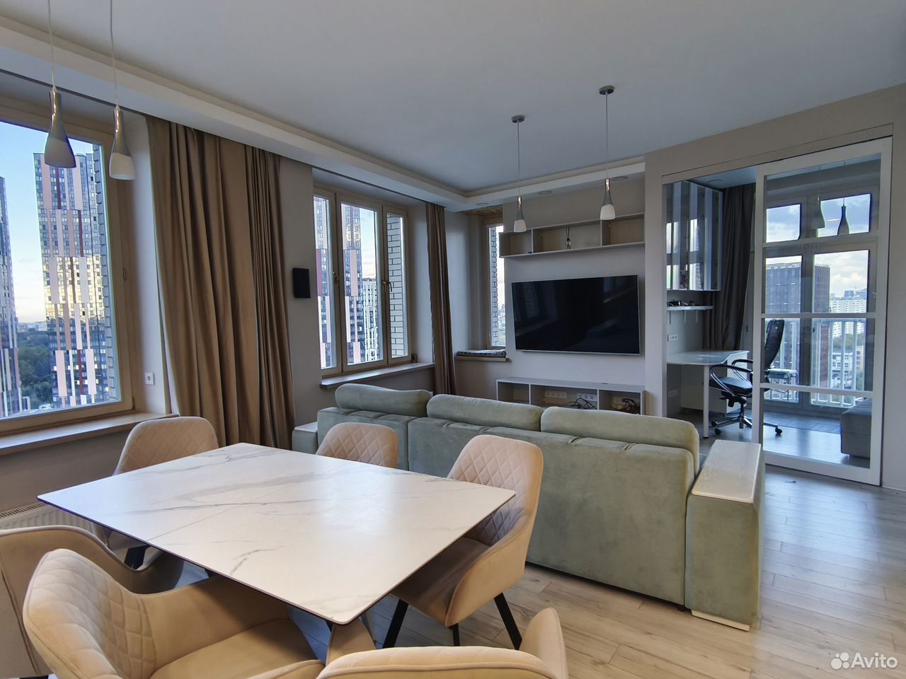 3-комнатная квартира, 90 м² — фото 1