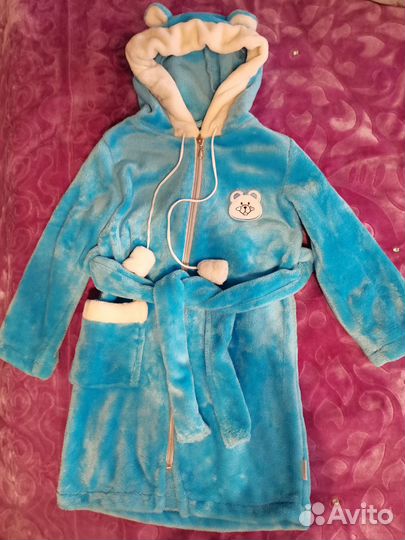 Детский махровый халат