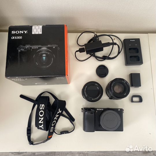 Sony a6300 kit 16-50 сетап + допы