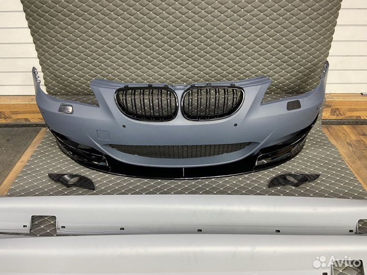 Передний бампер BMW E60, M5 стиль, полипропилен