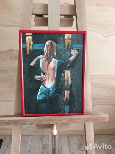 Картина маслом на холсте - Танец в темноте