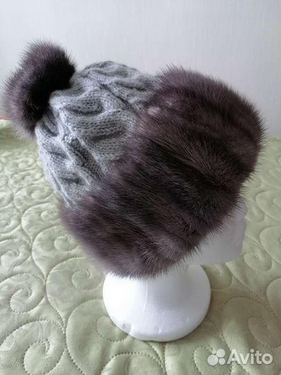 Шапка ручная вязка