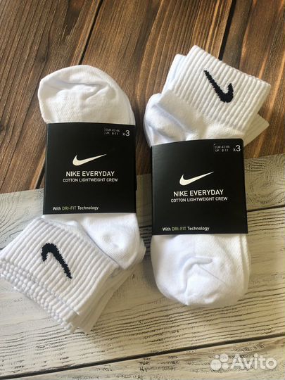 Носки nike everyday короткие 3 пары
