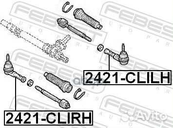 Наконечник рулевой левый 2421clilh Febest