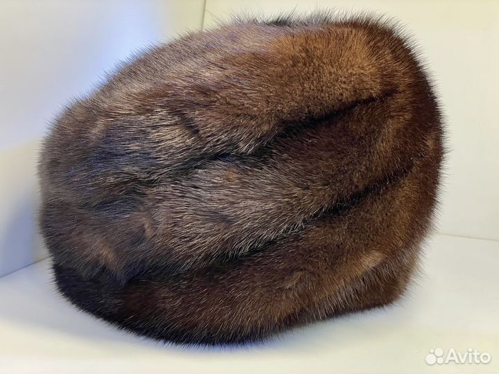 2 Шапки женские норка и с покрытием бархата 54-56