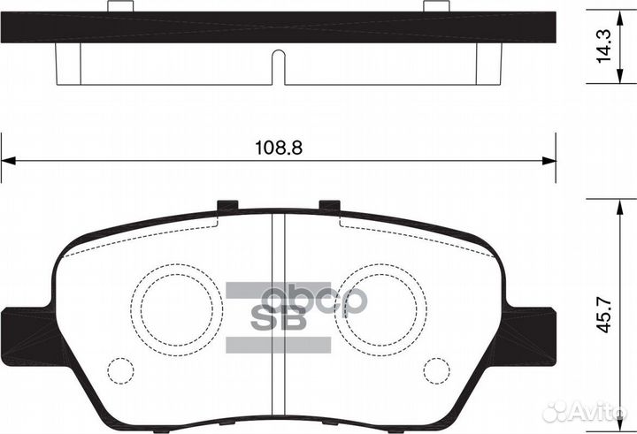 SP2104 колодки дисковые задние Honda Odyssey/S