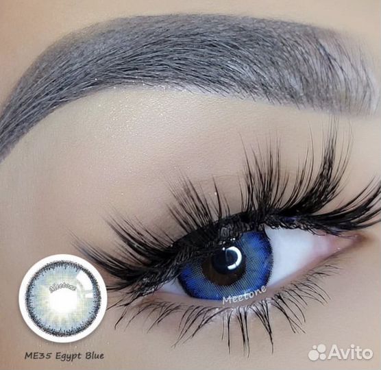 Цветные линзы голубые