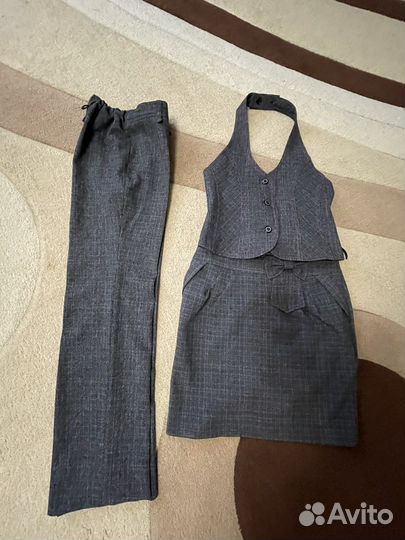 Школьная форма для девочки серая 140