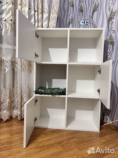 Стеллаж деревянный белый бу