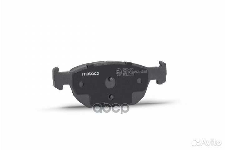 Колодки тормозные передние к-кт 3000-285 metaco