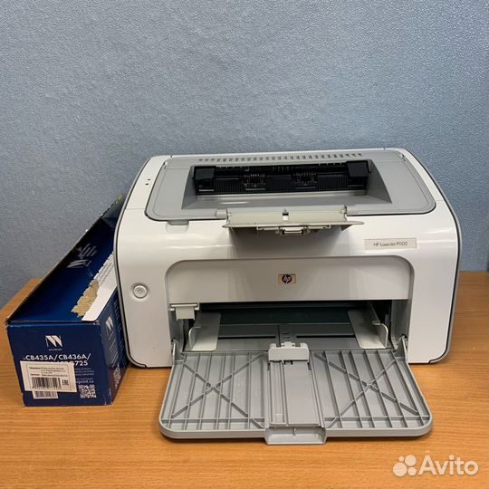 Лазерный принтер HP LaserJet P1102+Новый картридж