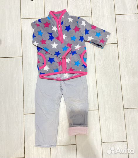 Флисовая кофта для девочки 98