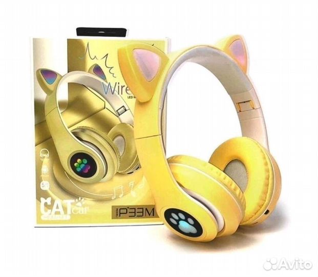 Беспроводные наушники Cat Ear с кошачьими ушками