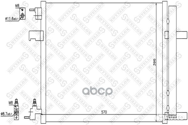 Радиатор кондиционера Opel Astra J 1.4i 09