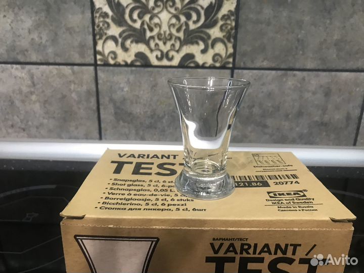 Набор бокалов, стаканов и рюмок IKEA и luminarc